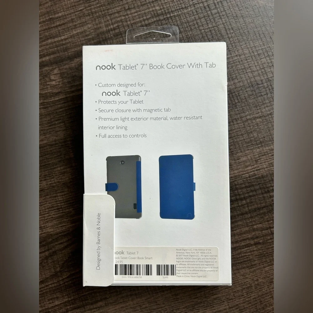 NOOK Tablet 7” Book Cover with Tab:Book Smart